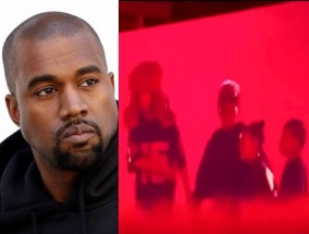 Kanye West, North, Saint, Chicago和Psalm在中国的“Vultures 2”LP演出《Everybody》